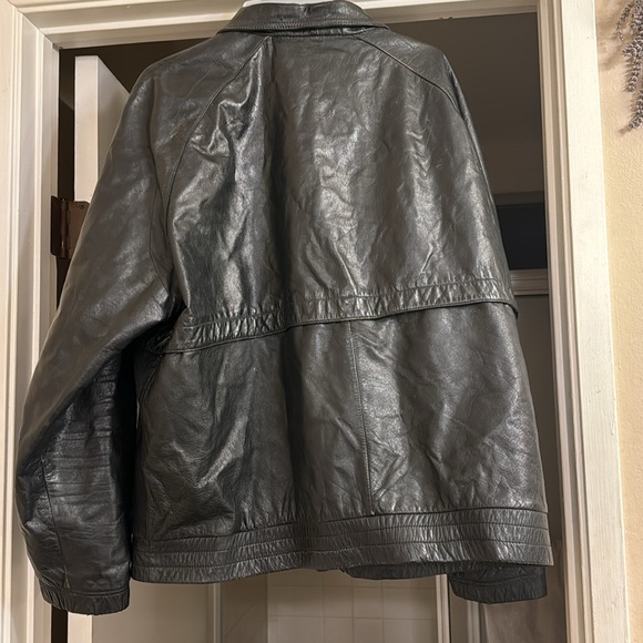 Bruno Giovanni leather bomber jacket 46 L - Picture 2 of 2
